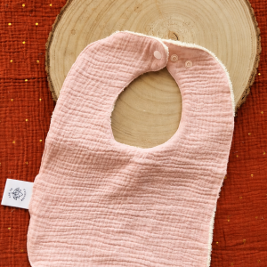 Bavoir classique - Rose tendre