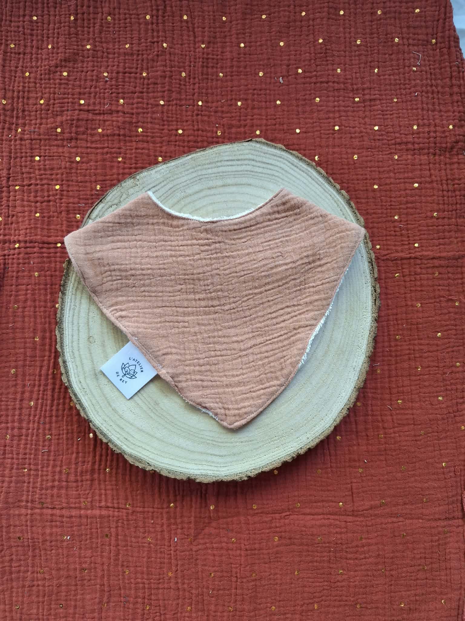 Bavoir bandana - Cappuccino
