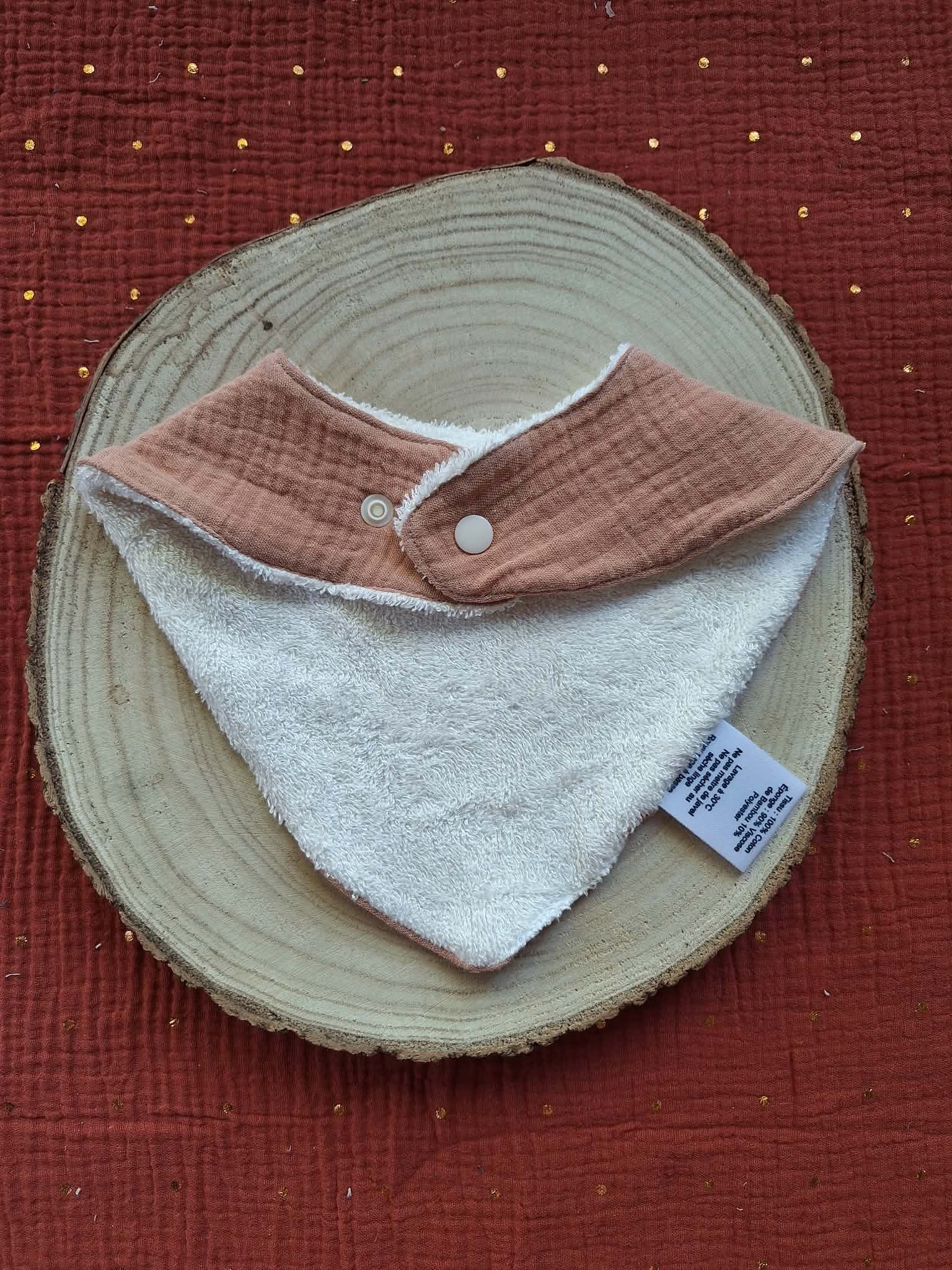 Bavoir bandana - Cappuccino – Image 2