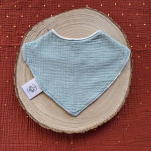 Bavoir bandana - Vert tendre