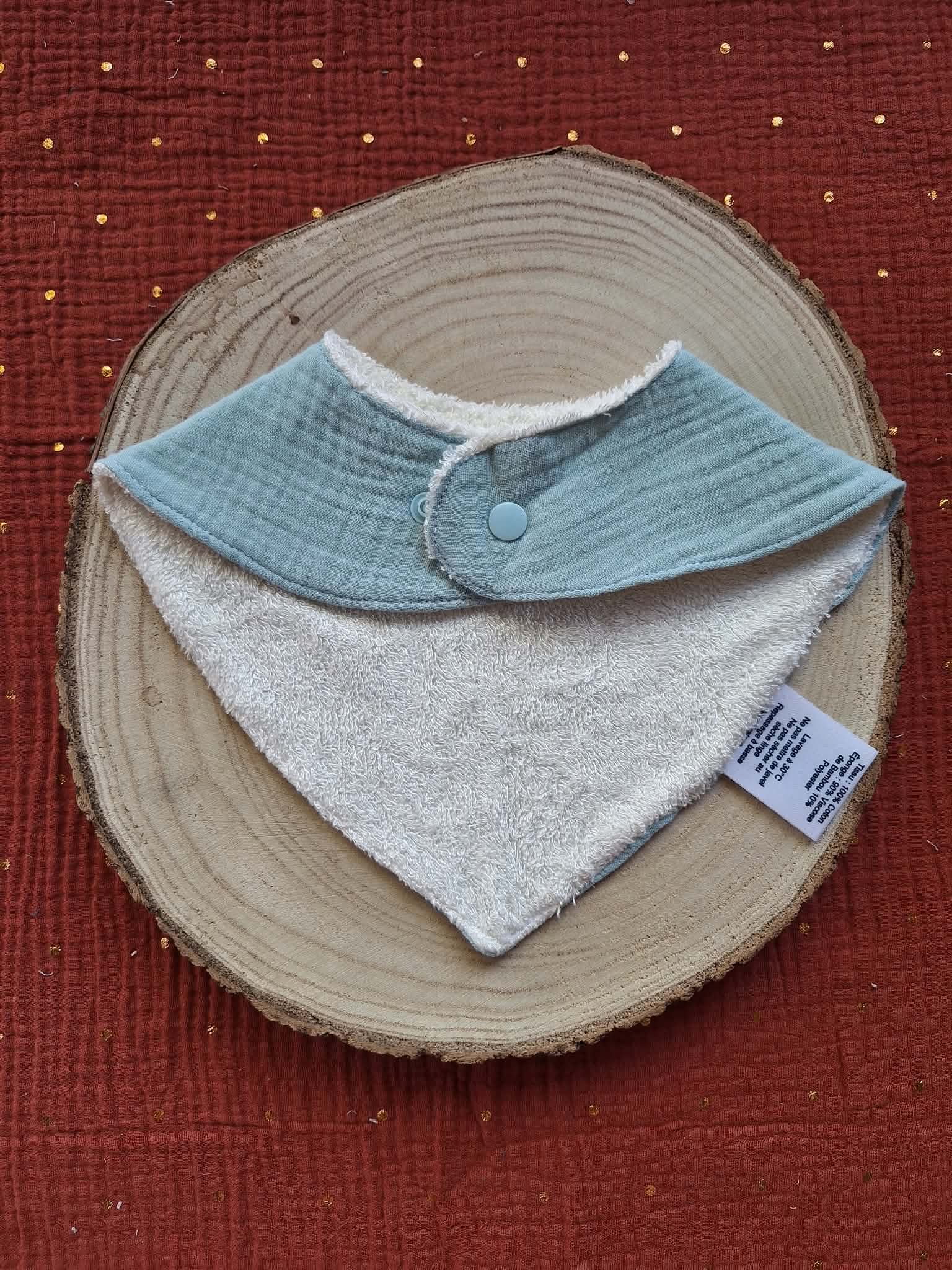 Bavoir bandana - Vert tendre – Image 2